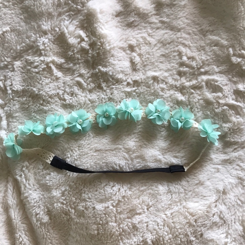 Light mint blue headband/headwrap